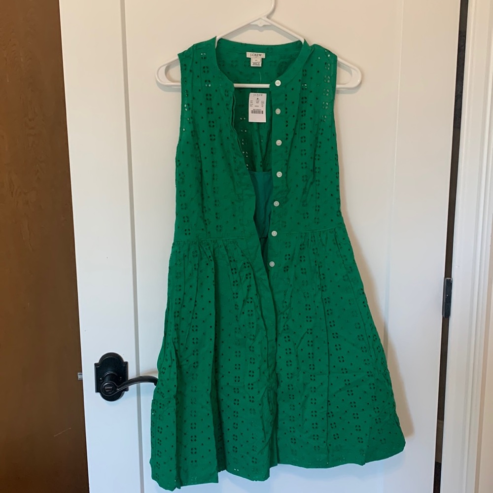 XS NWT Green J. Crew Dress